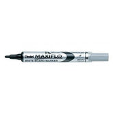 Rotulador Maxiflo Para Pizarra Blanca De Punta Media Negro | Pentel | Pack 12 Unidades